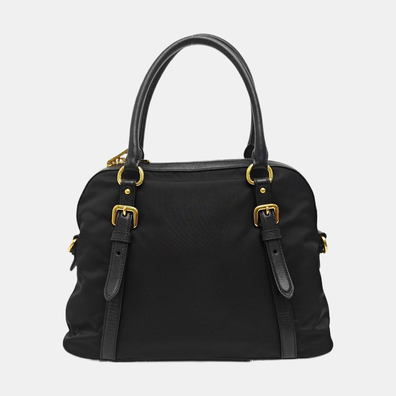 Canvas Top Handle Bag Black