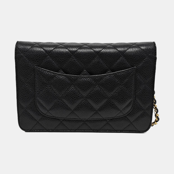 WOC Quilted Grained Calfskin Black