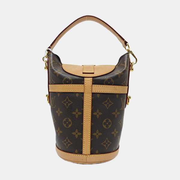DUFFLE Monogram Coated Canvas Brown