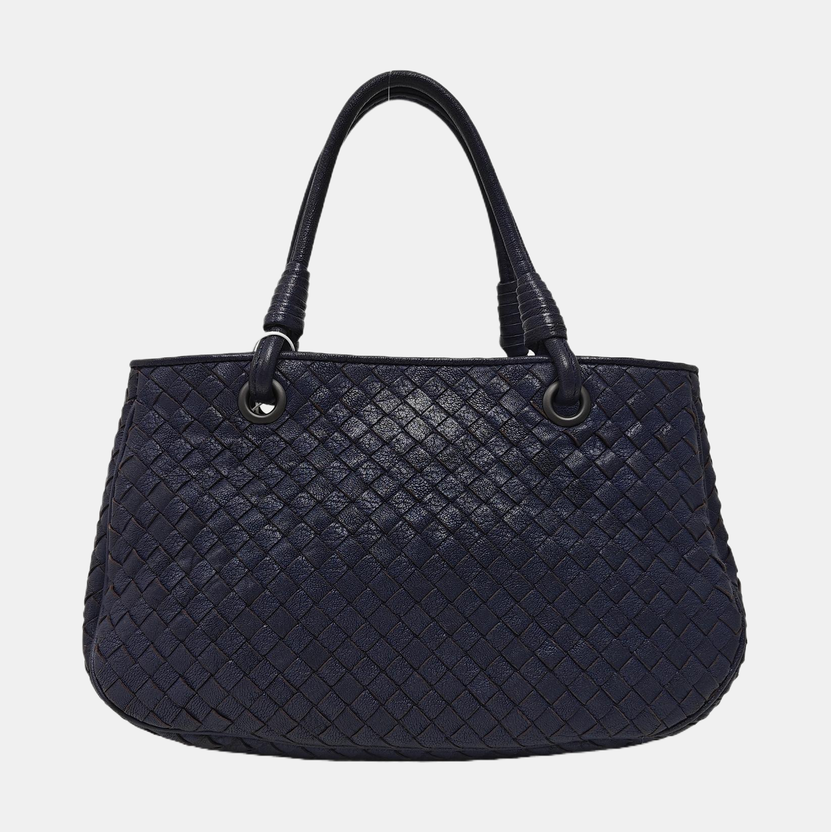 Lambskin Top Handle Bag Blue