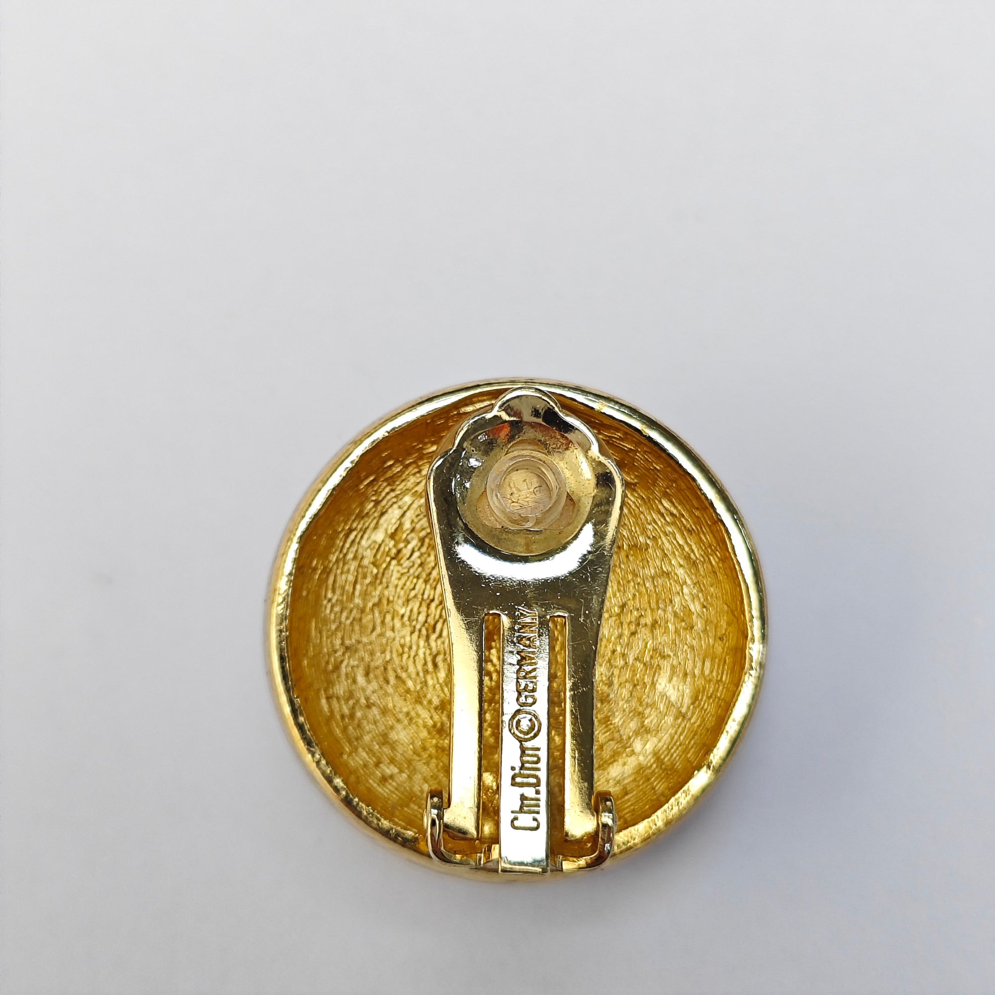 Synthetic Crystal Gold Clip On Earrings