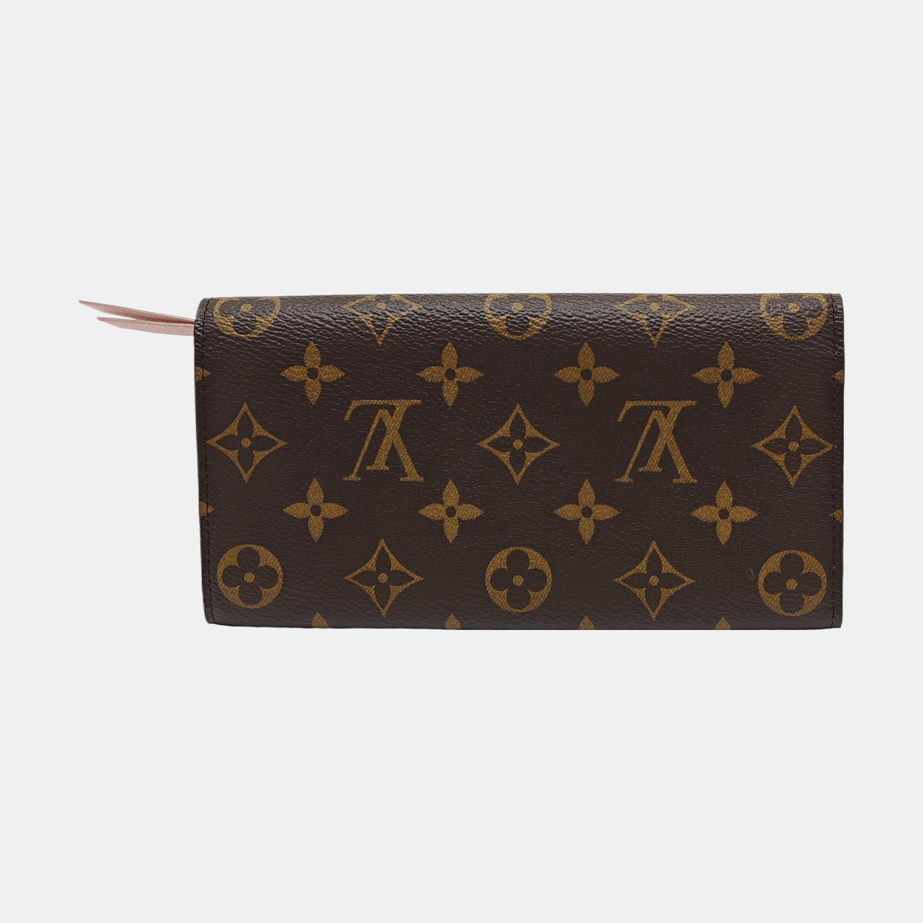 EMILIE Monogram Coated Canvas Brown Wallet