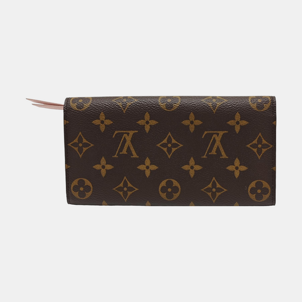 EMILIE Monogram Coated Canvas Brown Wallet