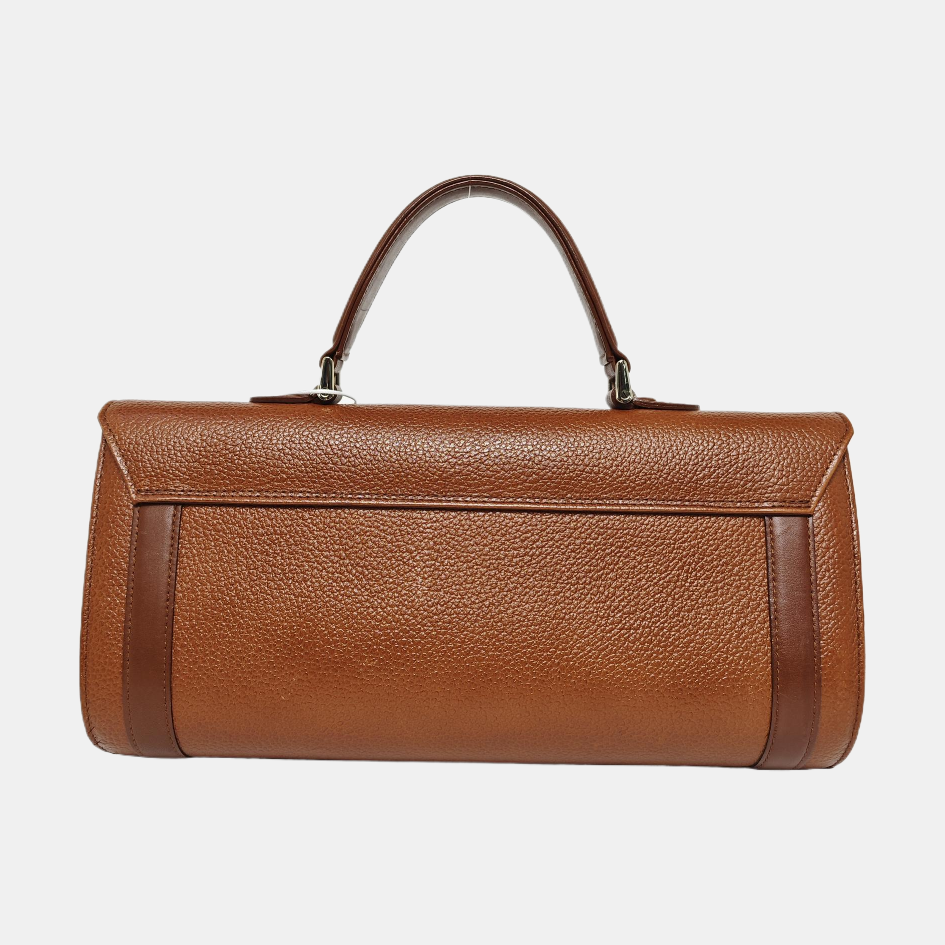 Calfskin Top Handle Bag Brown