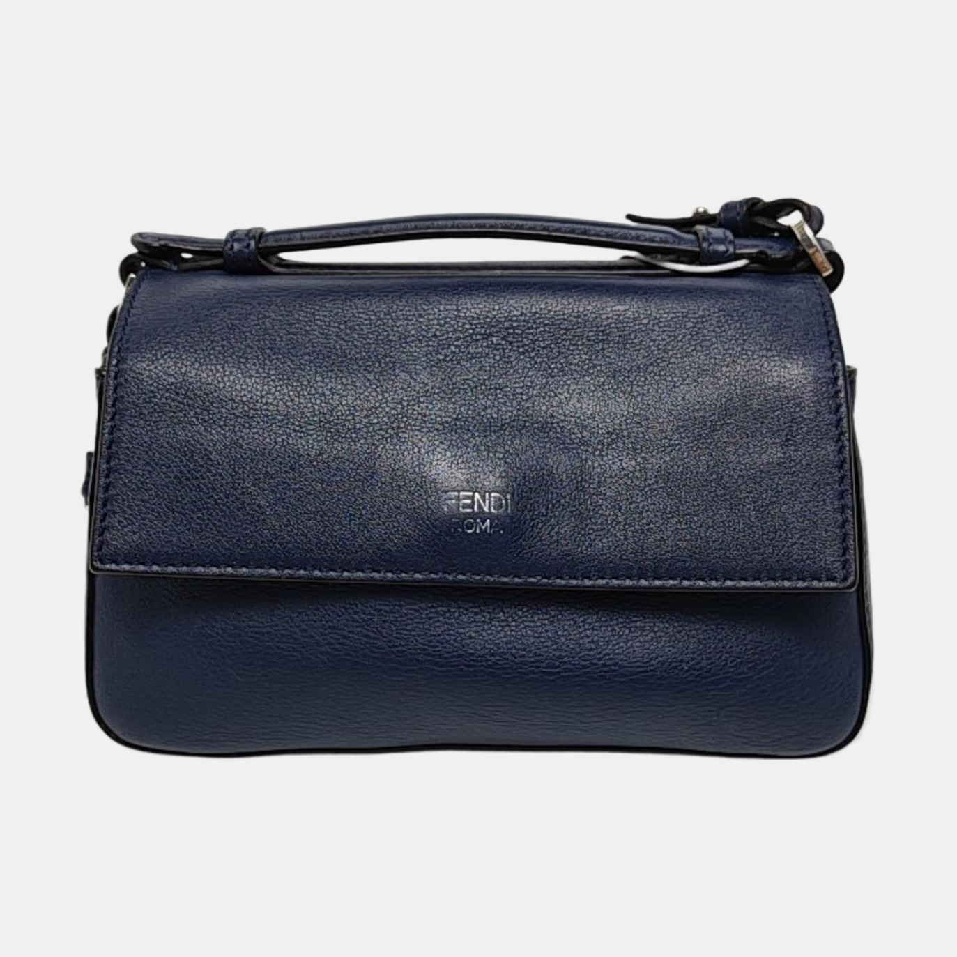 Calfskin Shoulder Bag Blue