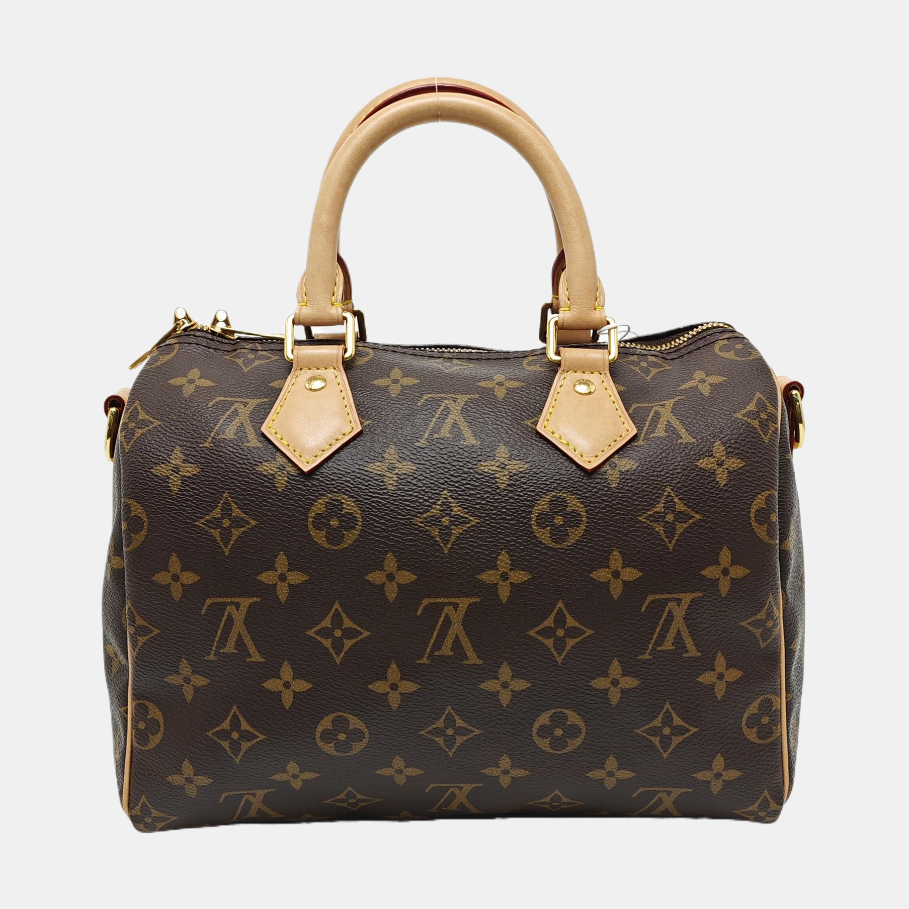 SPEEDY 25 Monogram Coated Canvas Brown