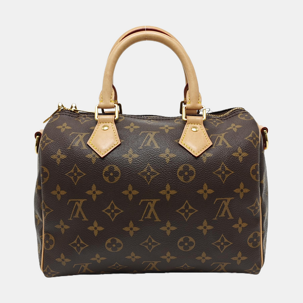 SPEEDY 25 Monogram Coated Canvas Brown
