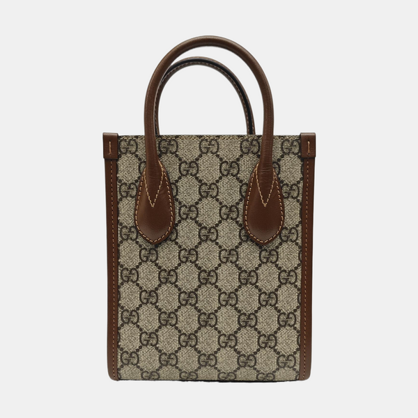 Retro Mini Monogram Coated Canvas Beige