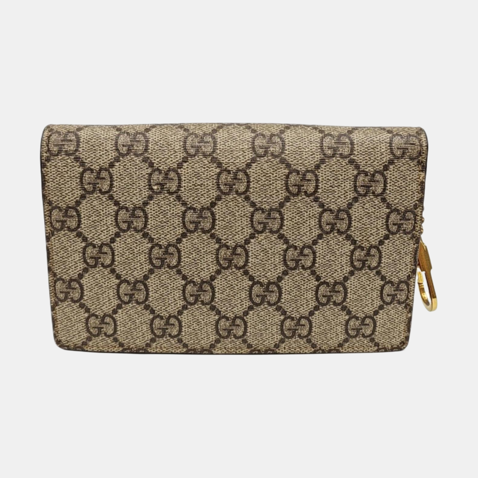 GG Supreme Mini Monogram Coated Canvas Beige