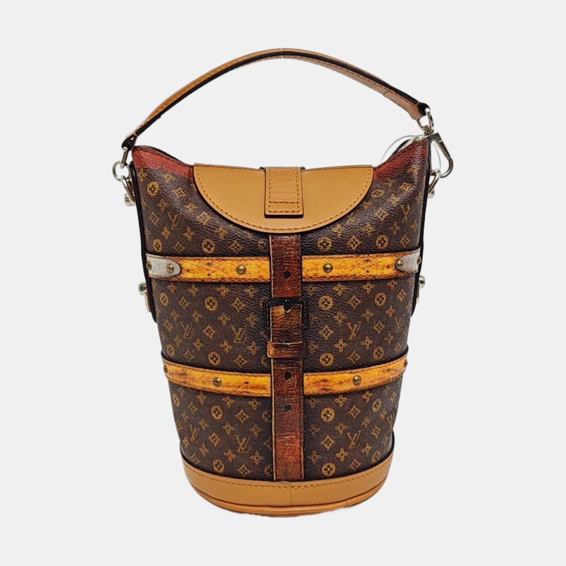 DUFFLE Monogram Coated Canvas Brown