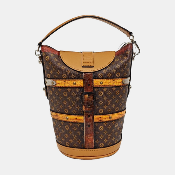 DUFFLE Monogram Coated Canvas Brown