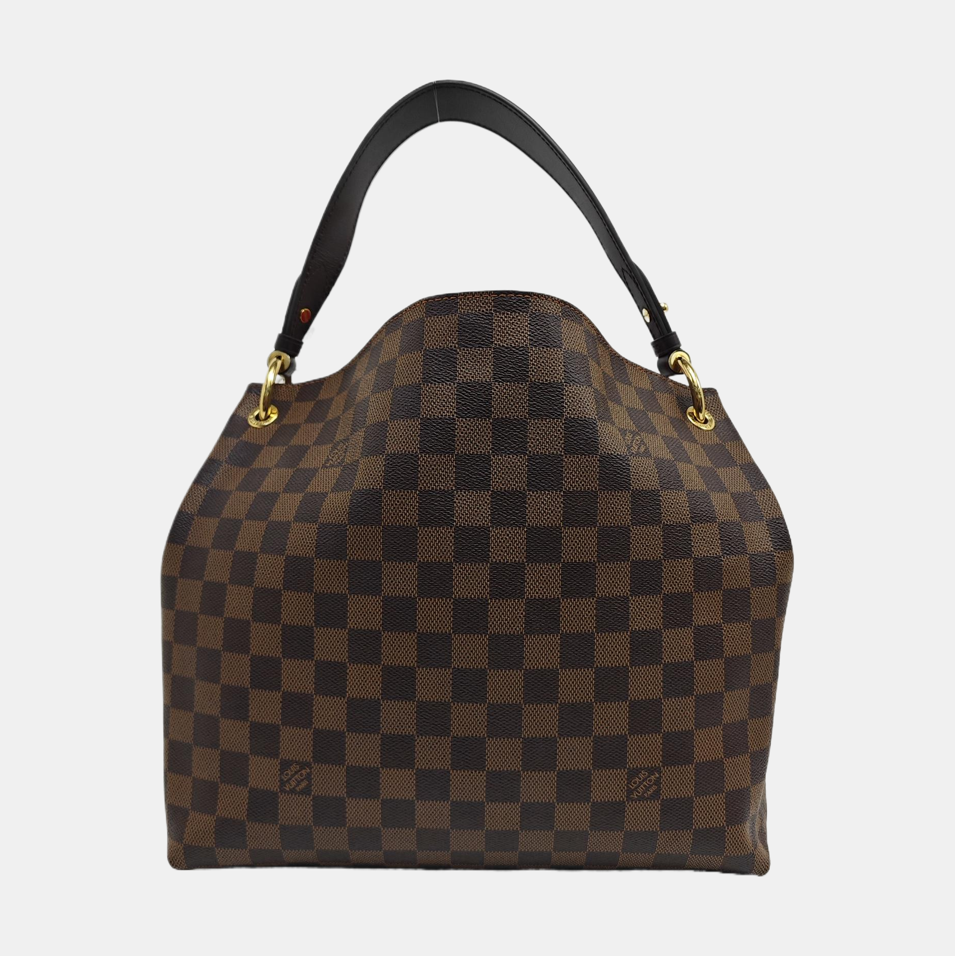 GRACEFUL PM Damier Ebene Coated Canvas Brown