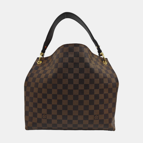GRACEFUL PM Damier Ebene Coated Canvas Brown