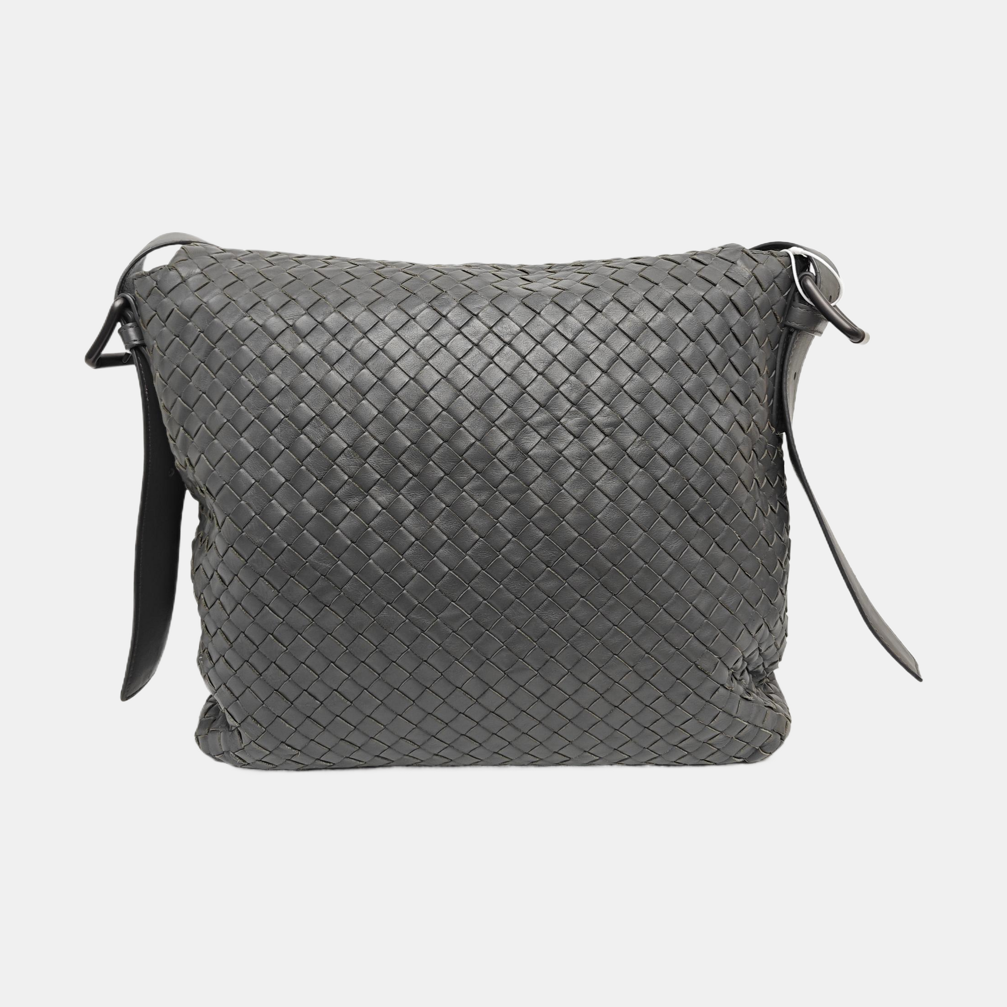 Calfskin Shoulder Bag Gray
