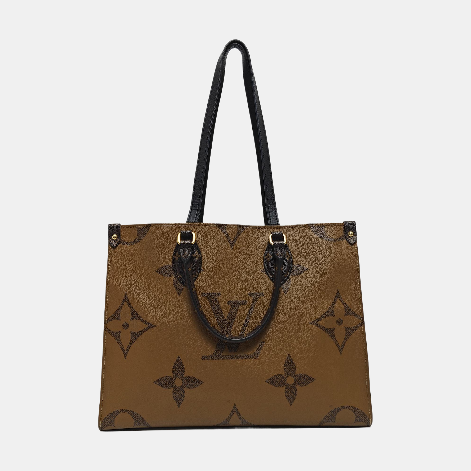 ONTHEGO MM Monogram Coated Canvas Brown