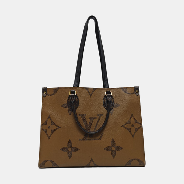 ONTHEGO MM Monogram Coated Canvas Brown