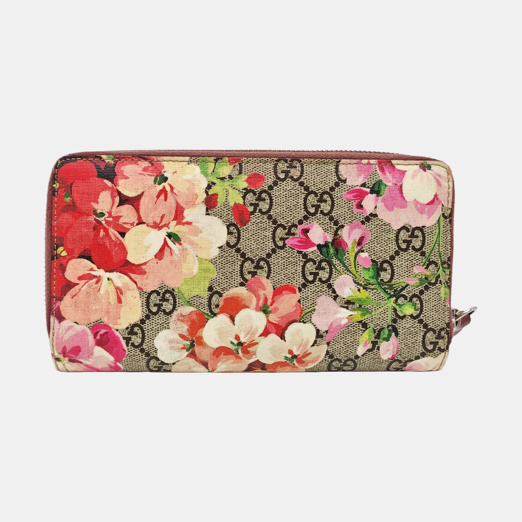 GG Blooms Monogram Coated Canvas Beige Wallet