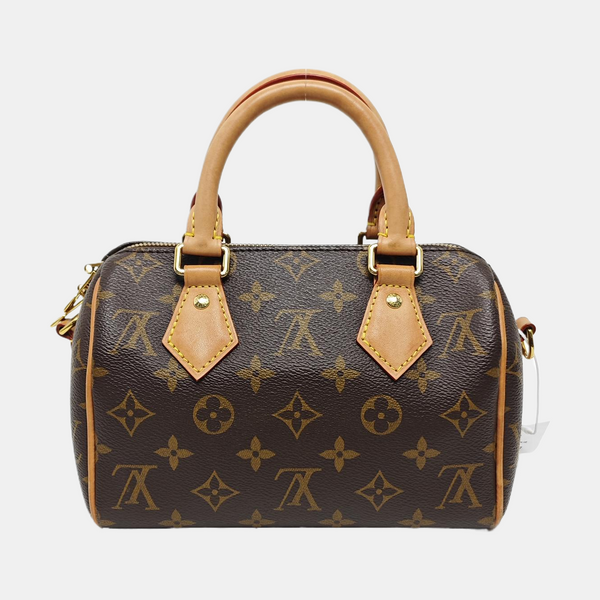 SPEEDY 20 Monogram Coated Canvas Brown