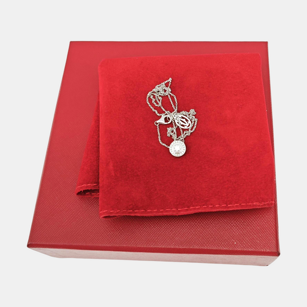 CARTIER D'AMOUR 18k White Gold Silver Necklace