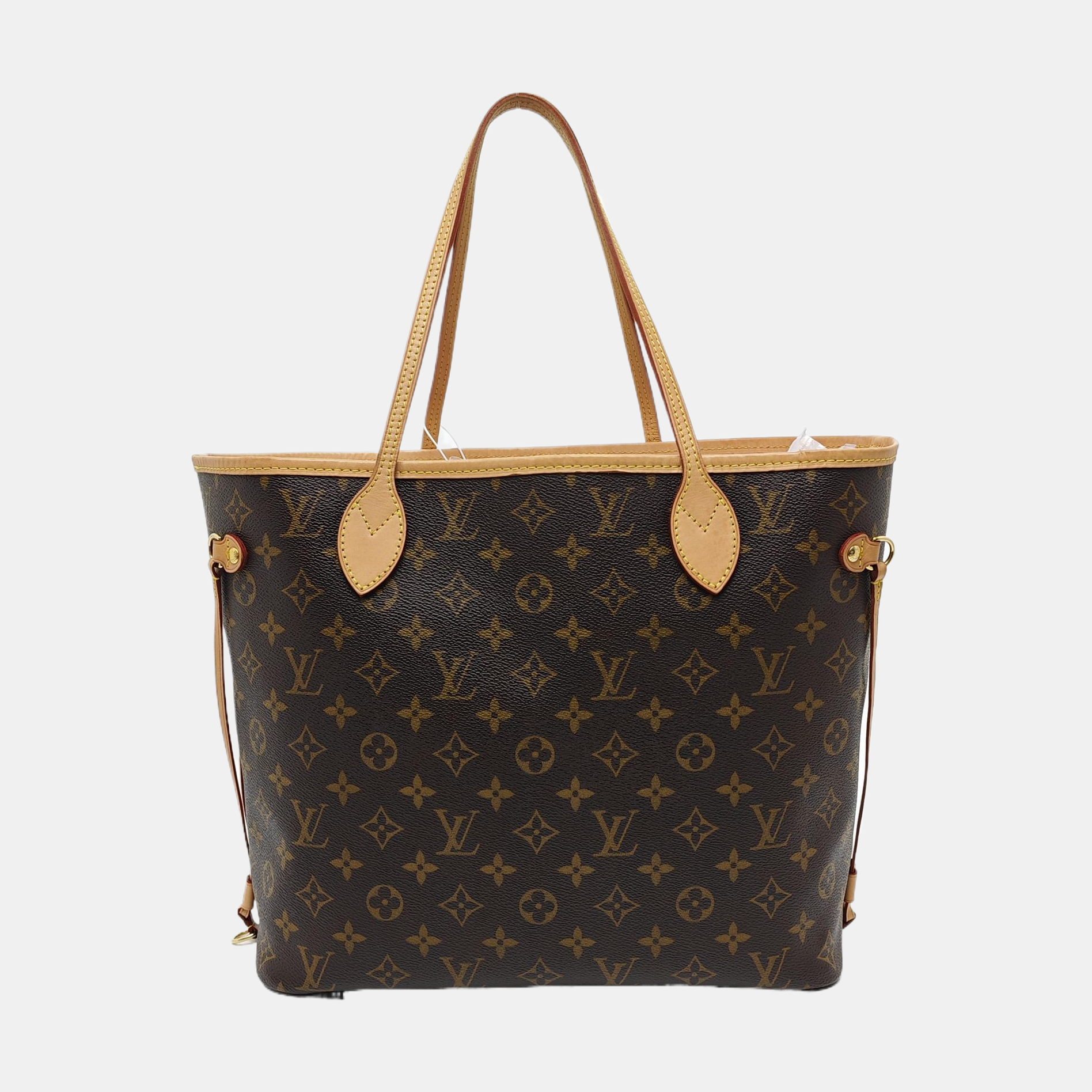 NEVERFULL MM Monogram Coated Canvas Brown