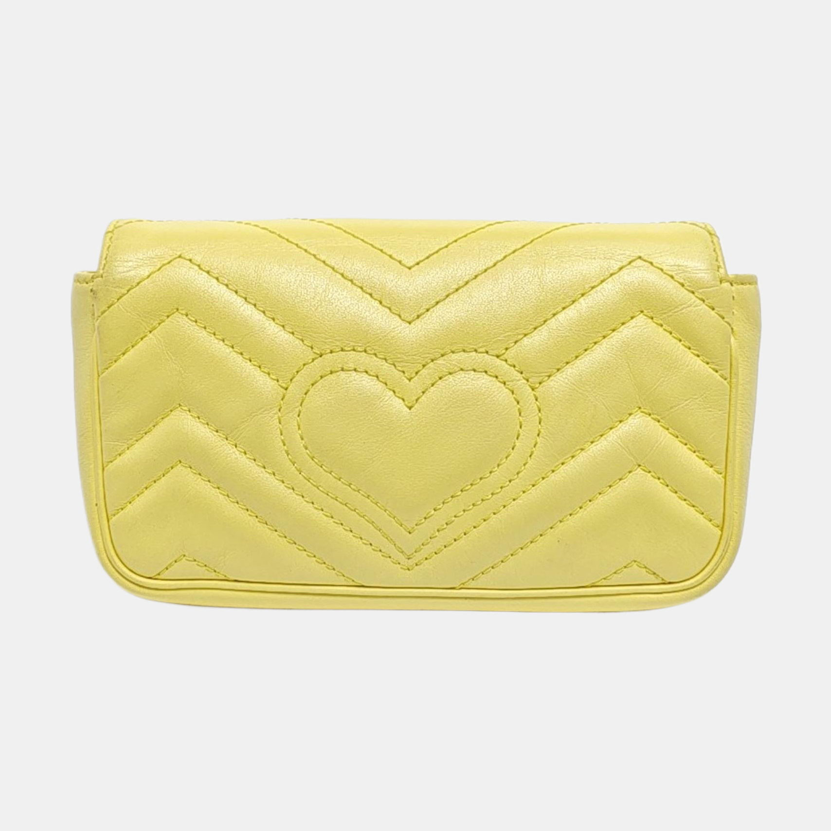 GG Marmont Mini Quilted Calfskin Yellow