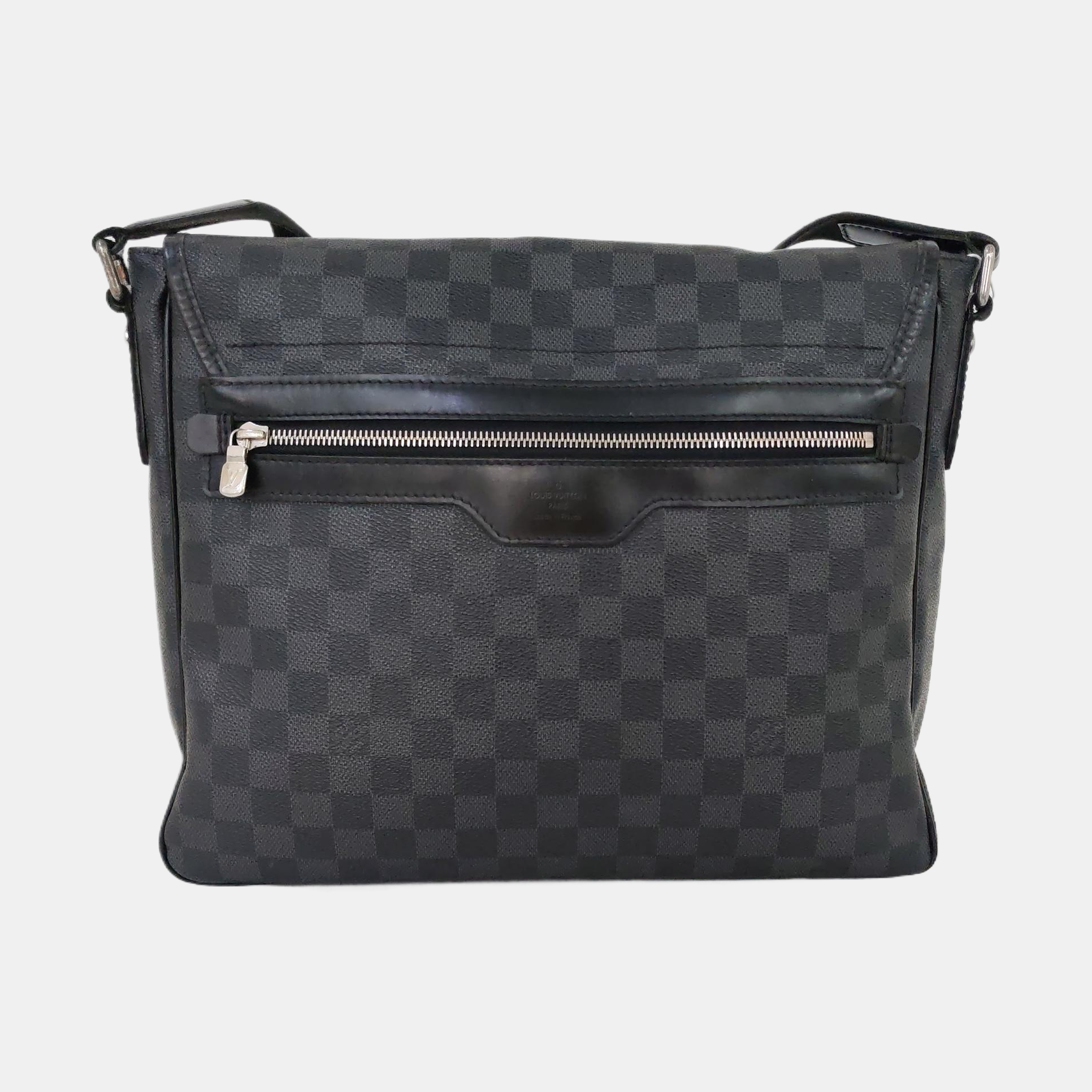 DANIEL Damier Graphite Coated Canvas Gray