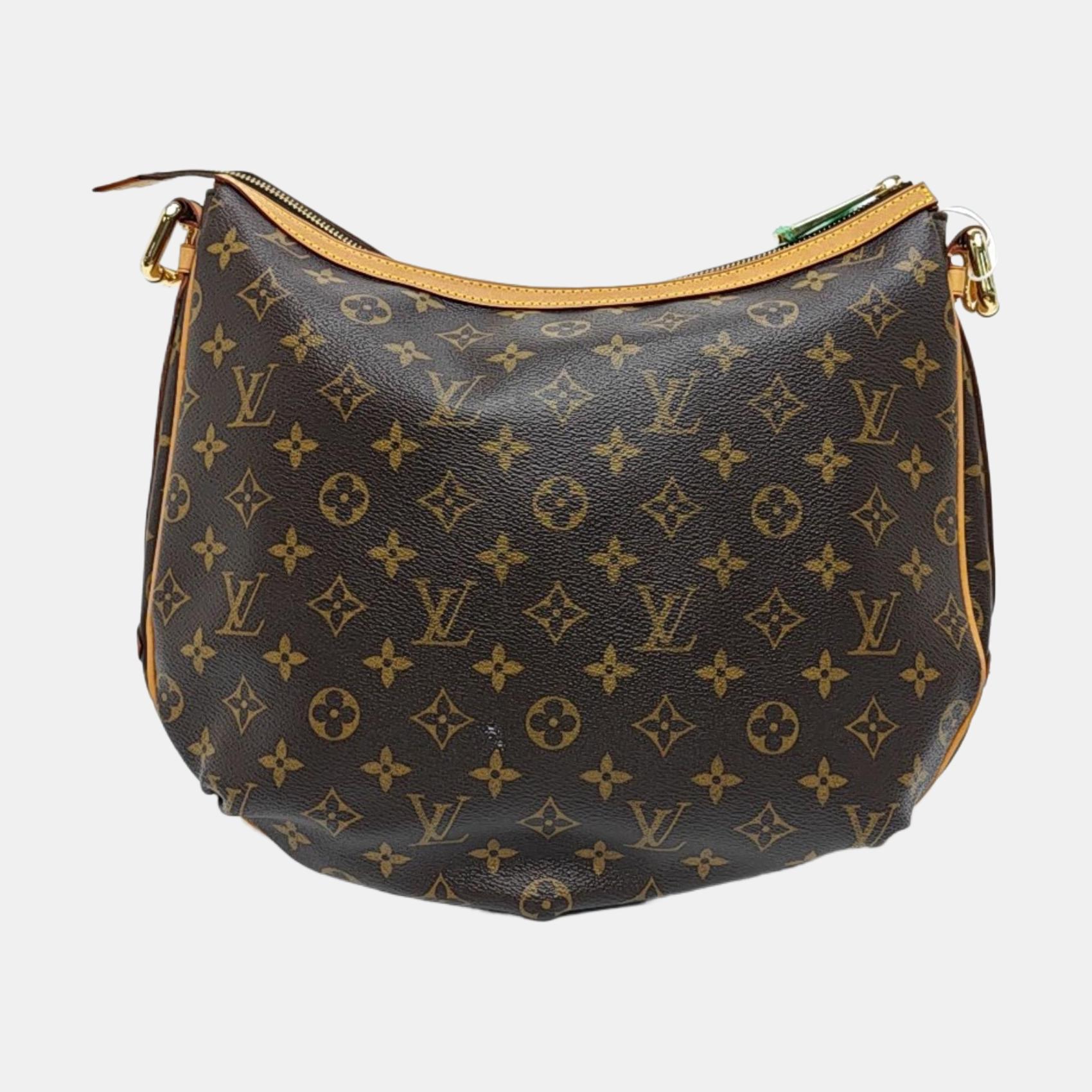 TULUM Monogram Coated Canvas Brown