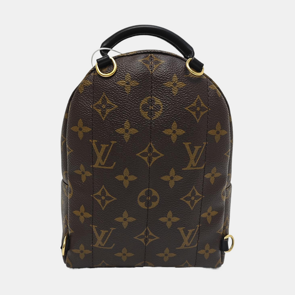 PALM SPRINGS Mini Monogram Coated Canvas Brown