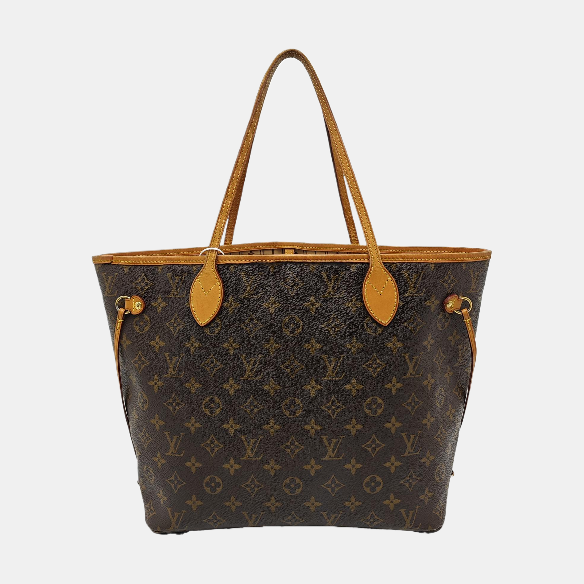 NEVERFULL MM Monogram Coated Canvas Brown