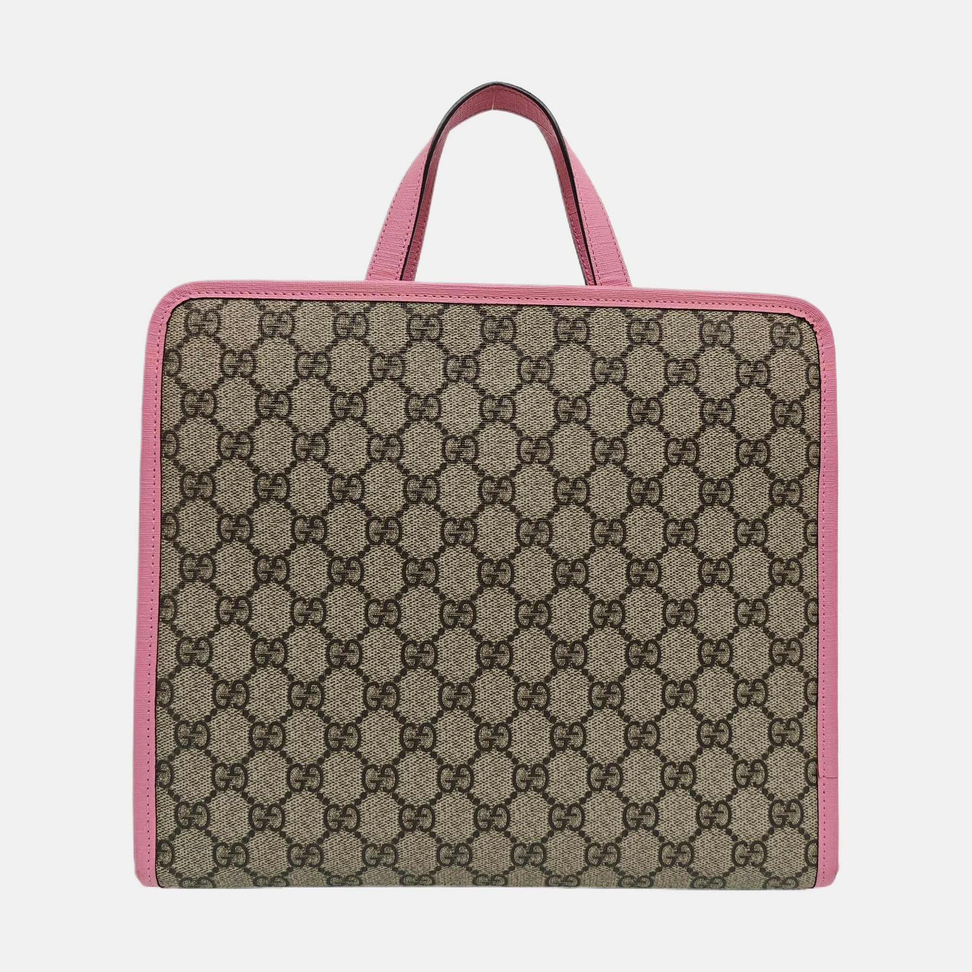 Children’s GG Bucket Monogram Coated Canvas Beige