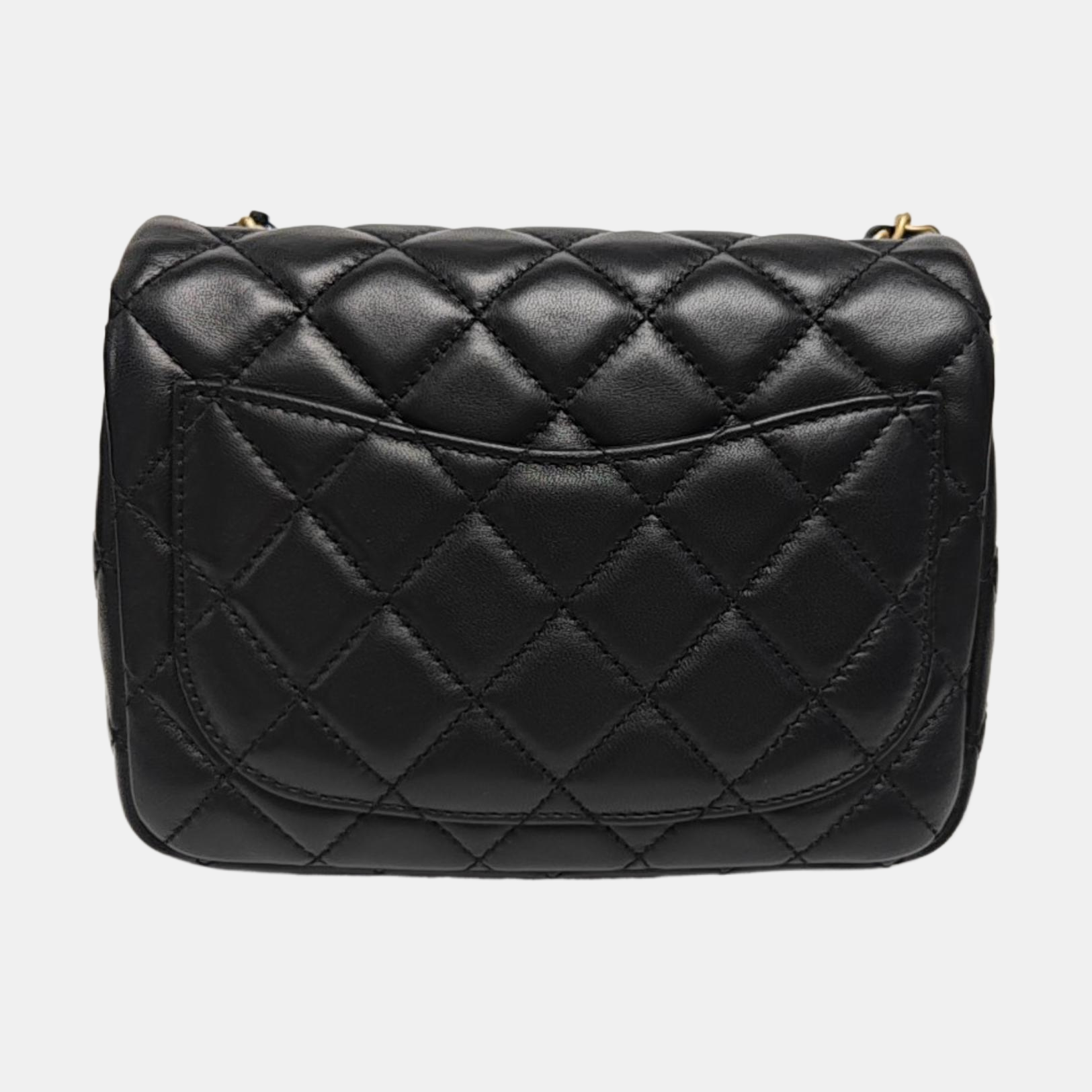 CLASSIC FLAP Mini Quilted Lambskin Black