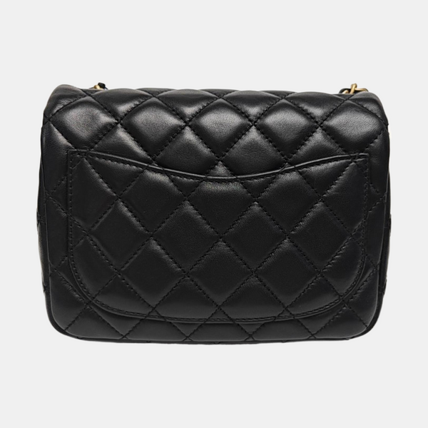 CLASSIC FLAP Mini Quilted Lambskin Black