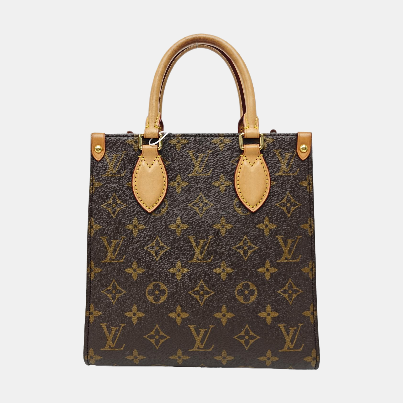 SAC PLAT BB Monogram Coated Canvas Brown