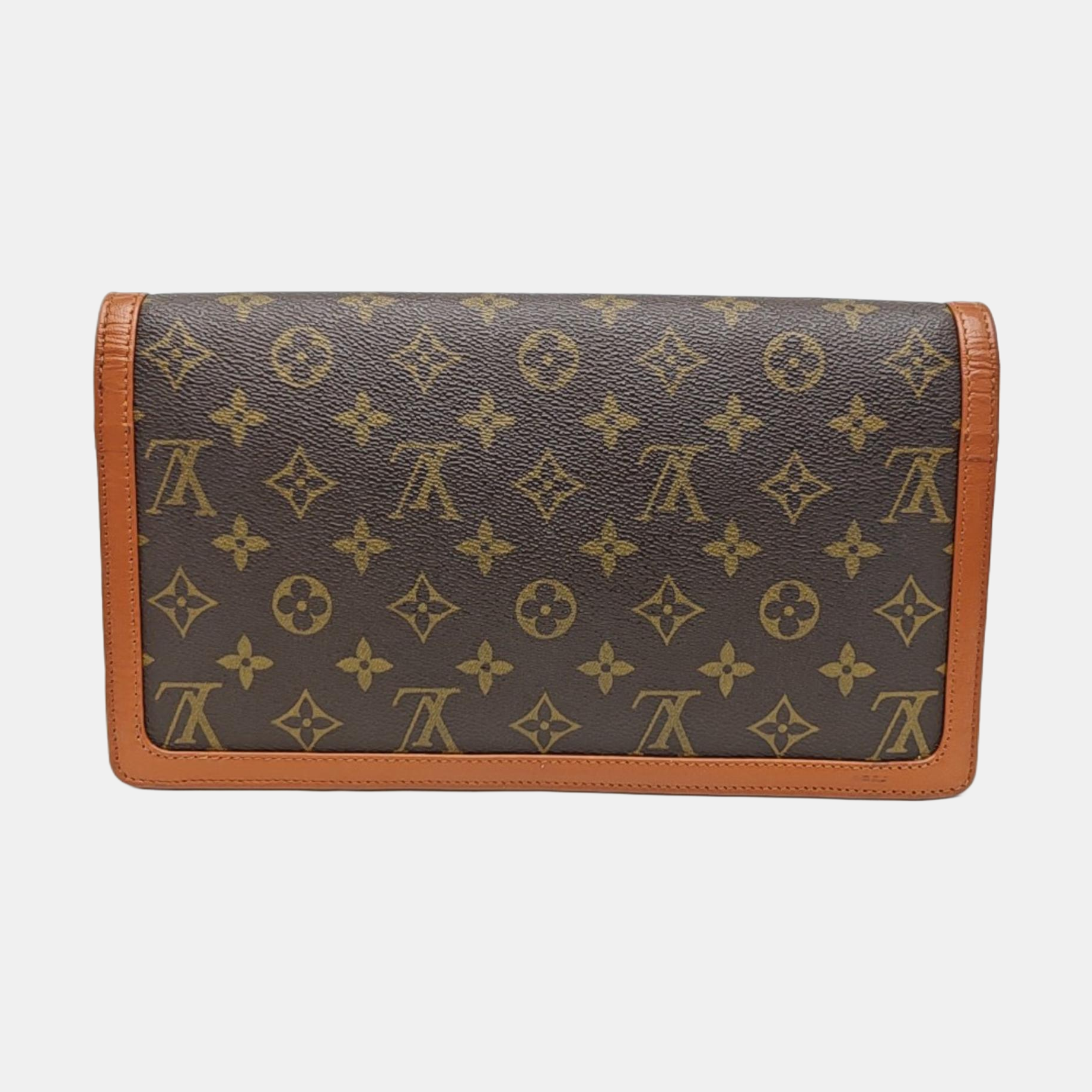 DAME GM Monogram Coated Canvas Brown
