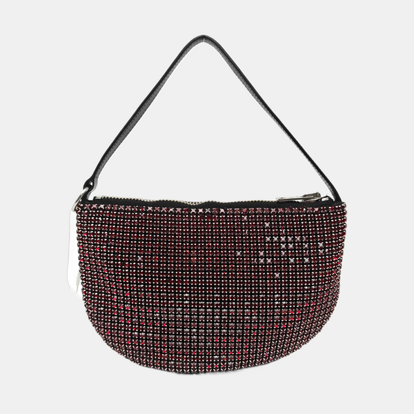 Lab-Grown Diamond Top Handle Bag Red