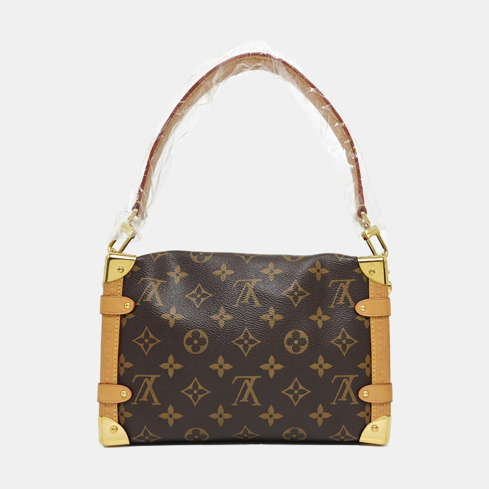 SIDE TRUNK MM Monogram Coated Canvas Brown