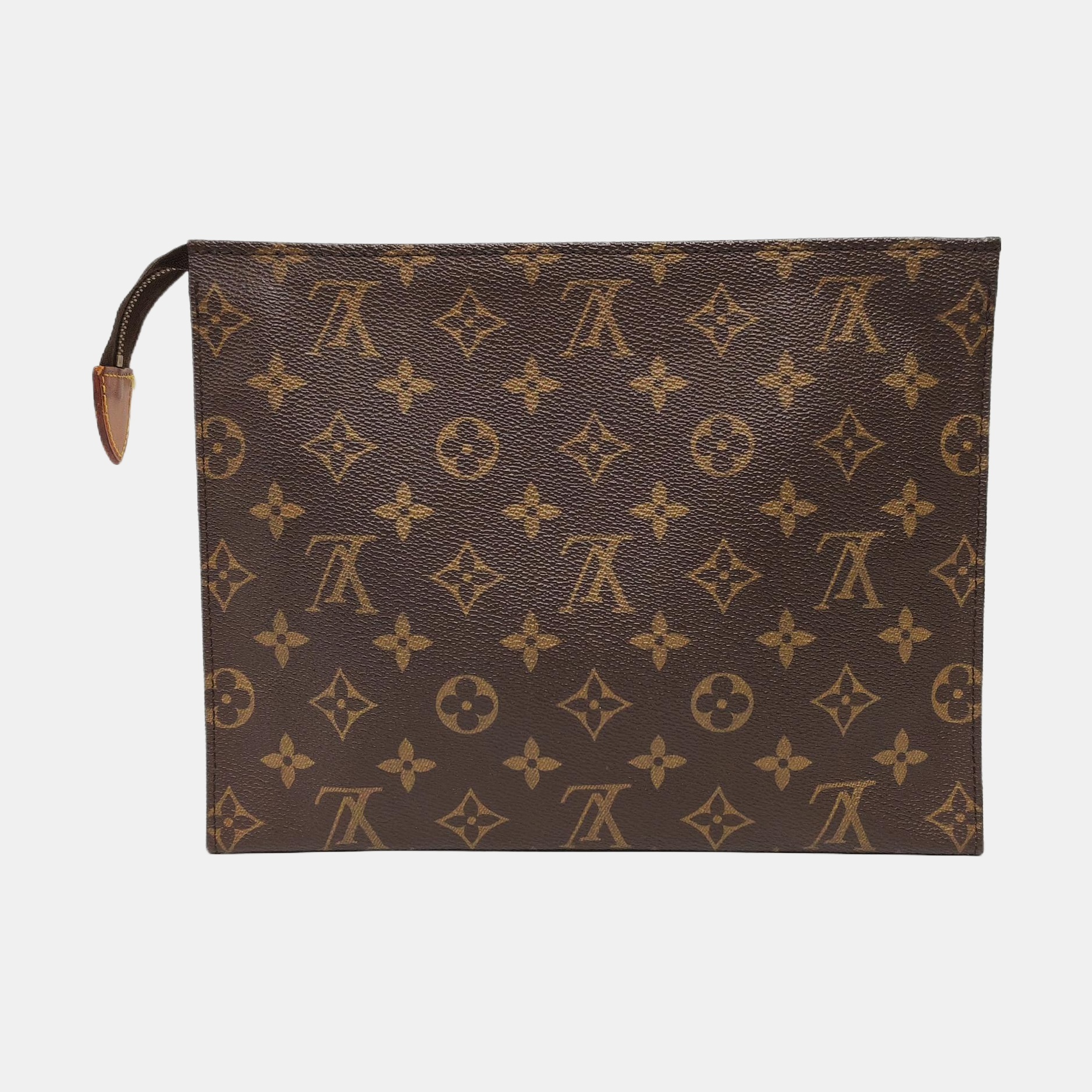 TOILET POCKET 26 Monogram Coated Canvas Brown