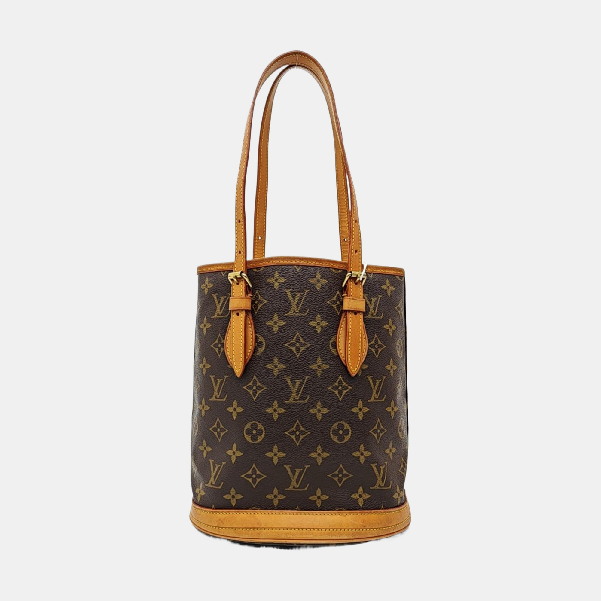 BUCKET PM Monogram Coated Canvas Brown