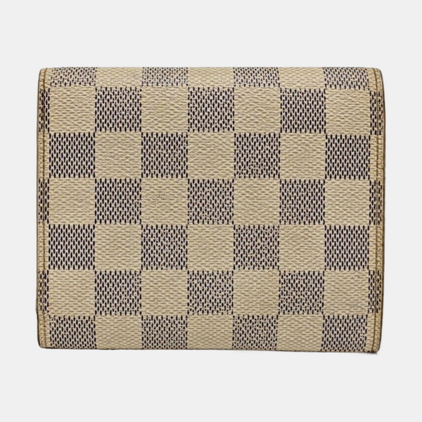 JOEY Damier Azur Coated Canvas White Wallet