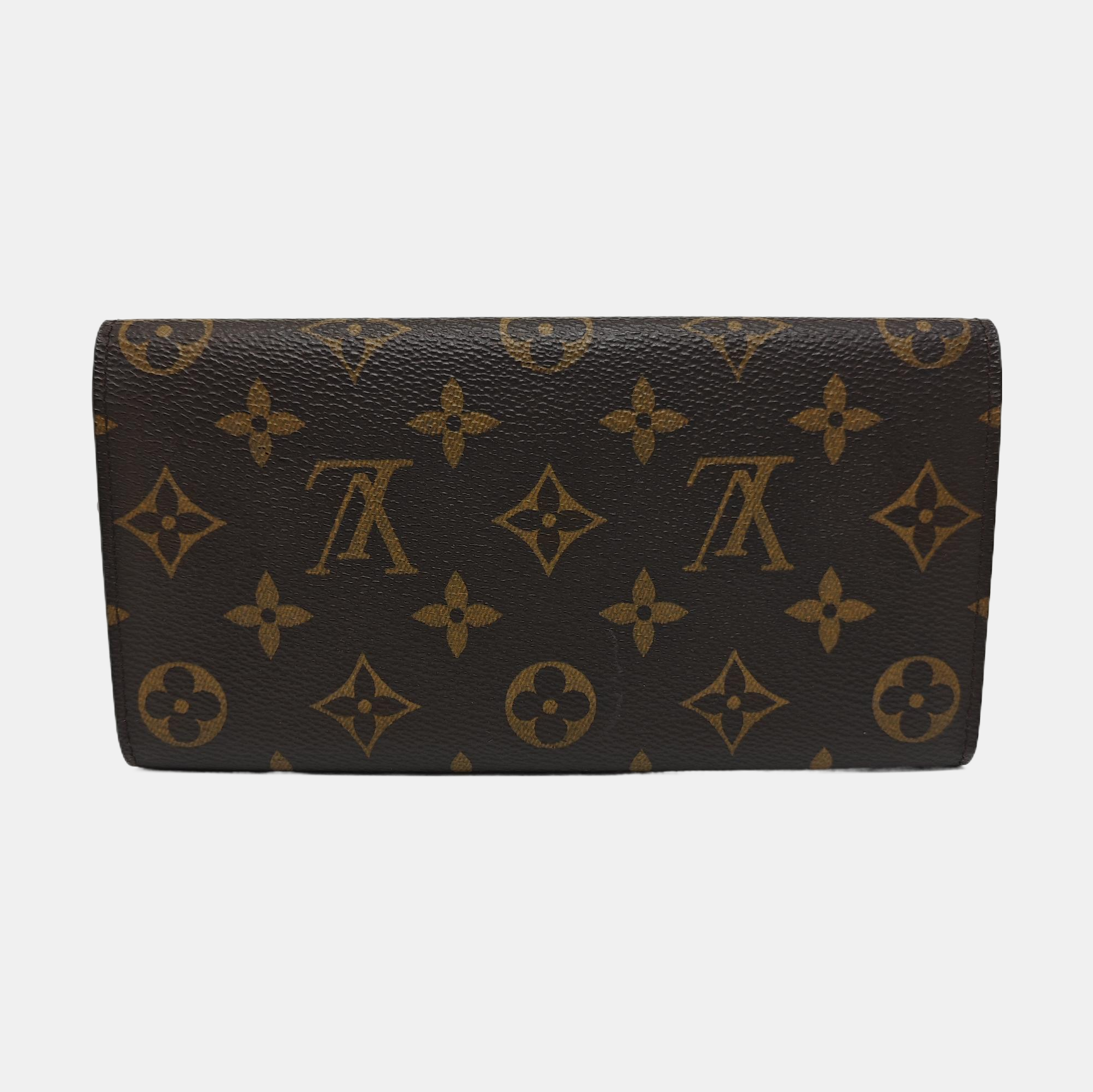 EMILIE Monogram Coated Canvas Brown