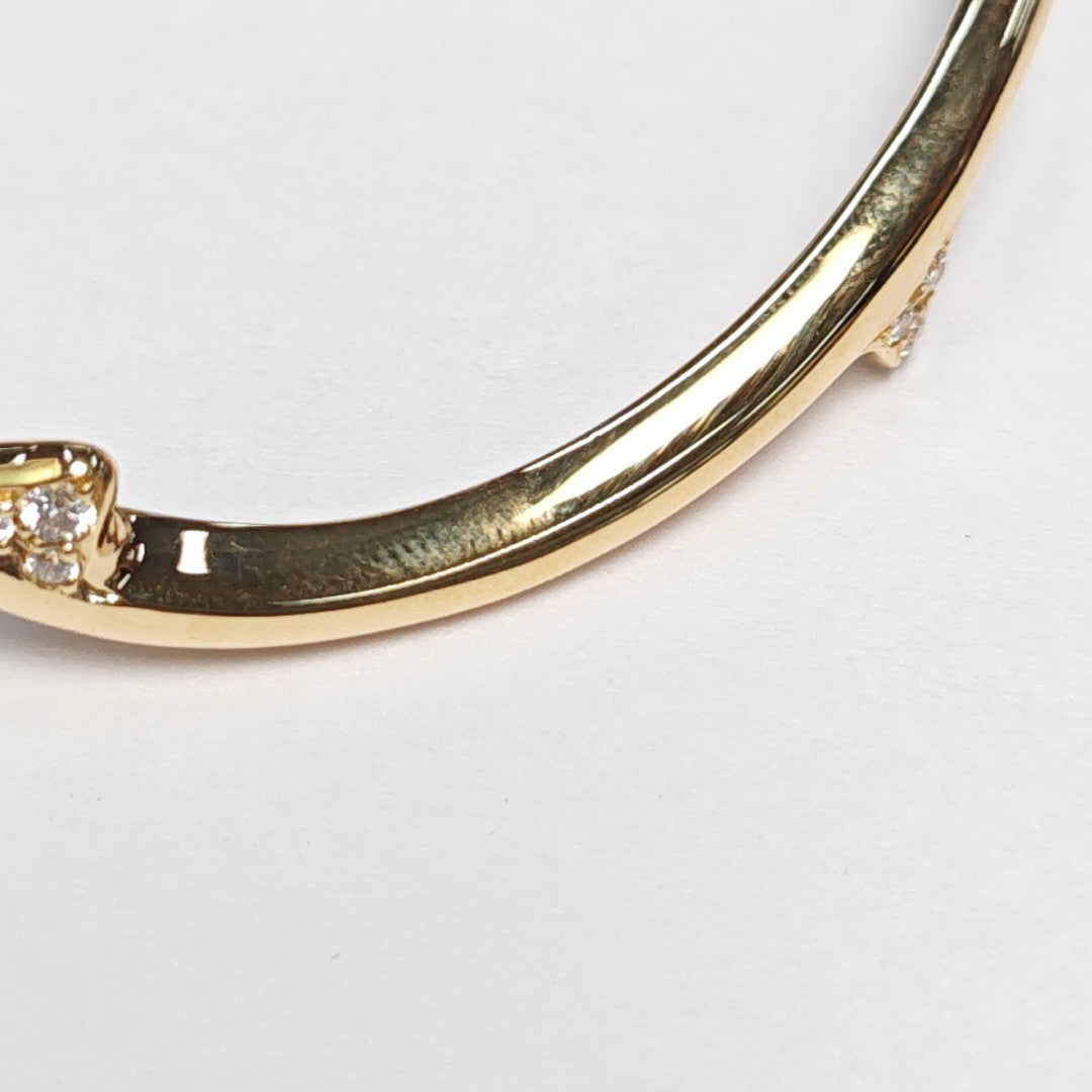 Bois De Rose 18k Gold Bangle