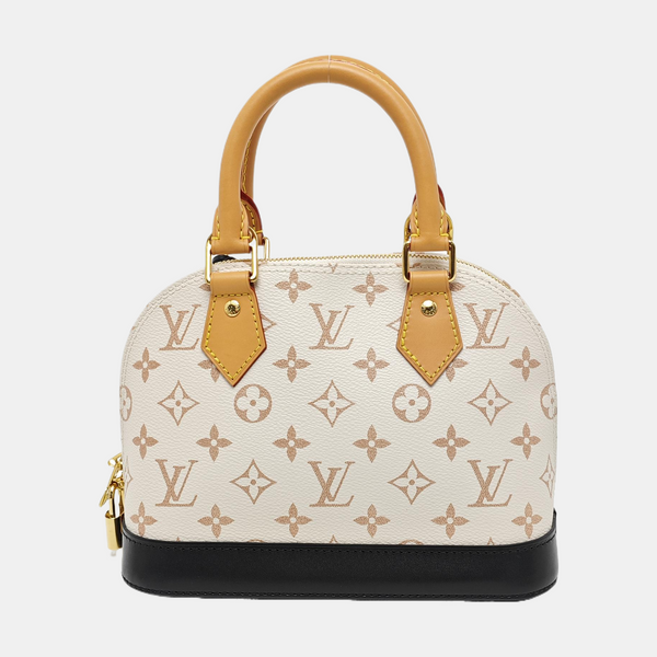 ALMA BB Monogram Coated Canvas White