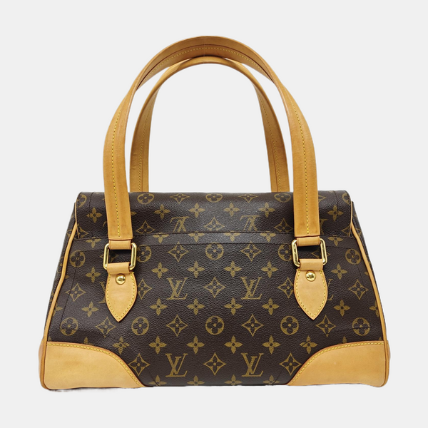 BEVERLY Monogram Coated Canvas Brown