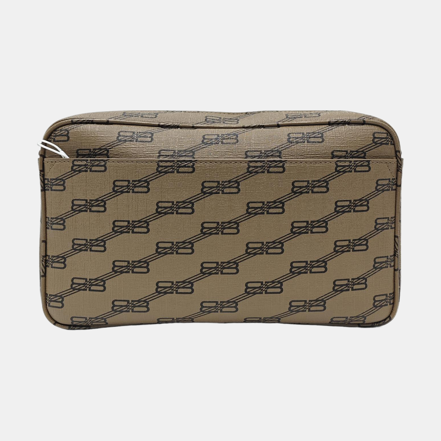 Coated Canvas Shoulder Bag Brown