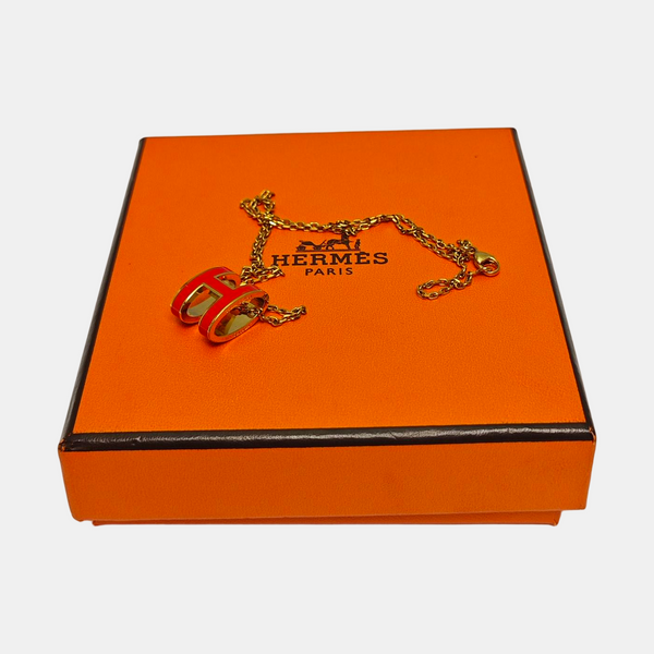 Pop H Metal Gold Necklace