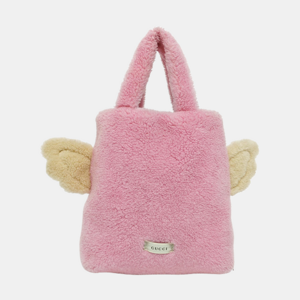 Children’s GG Bucket Sheepskin Pink