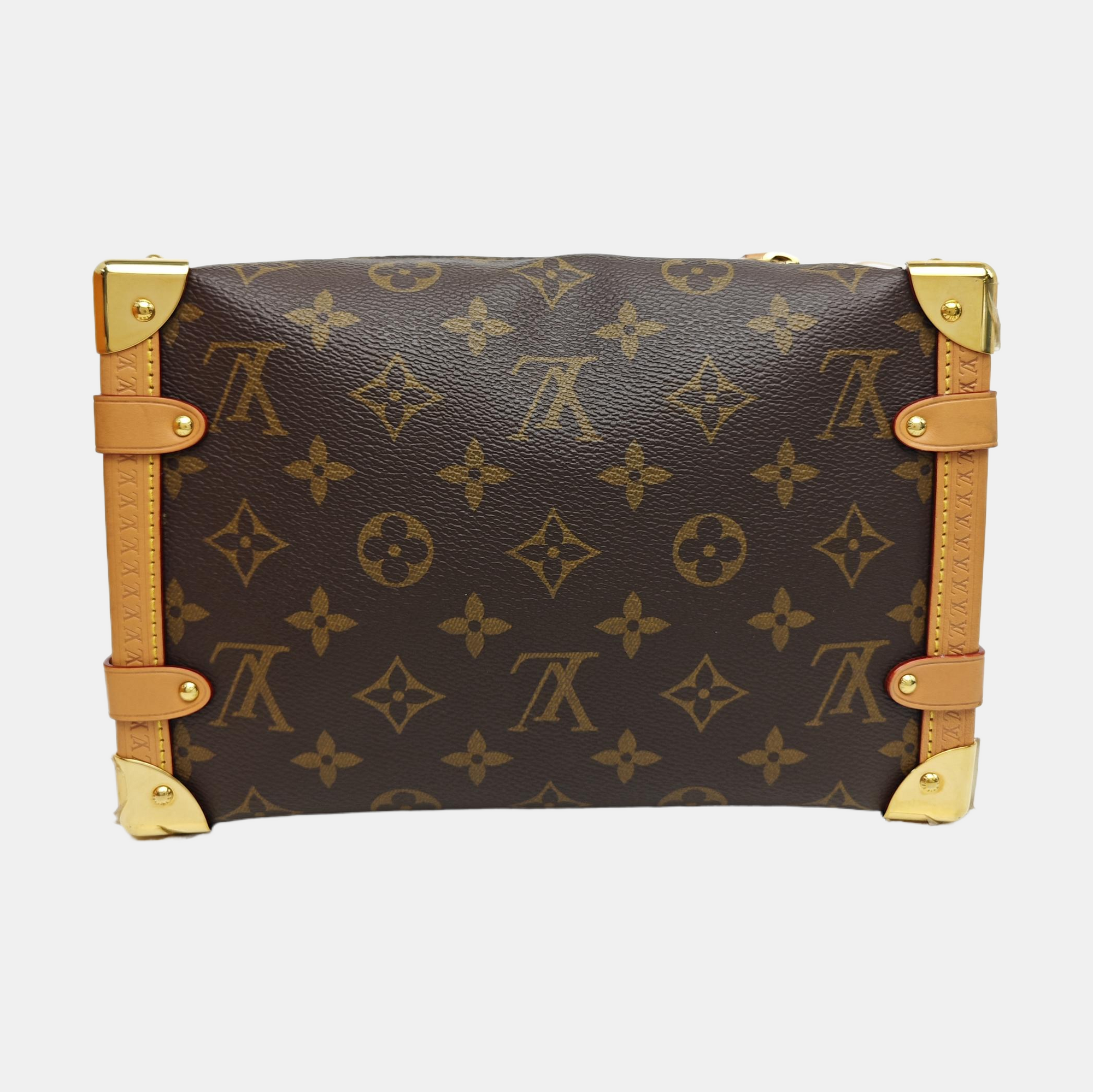SIDE TRUNK MM Monogram Coated Canvas Brown