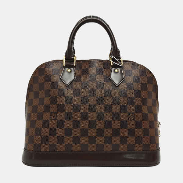 ALMA PM Lona revestida Damier Ebene Marrón