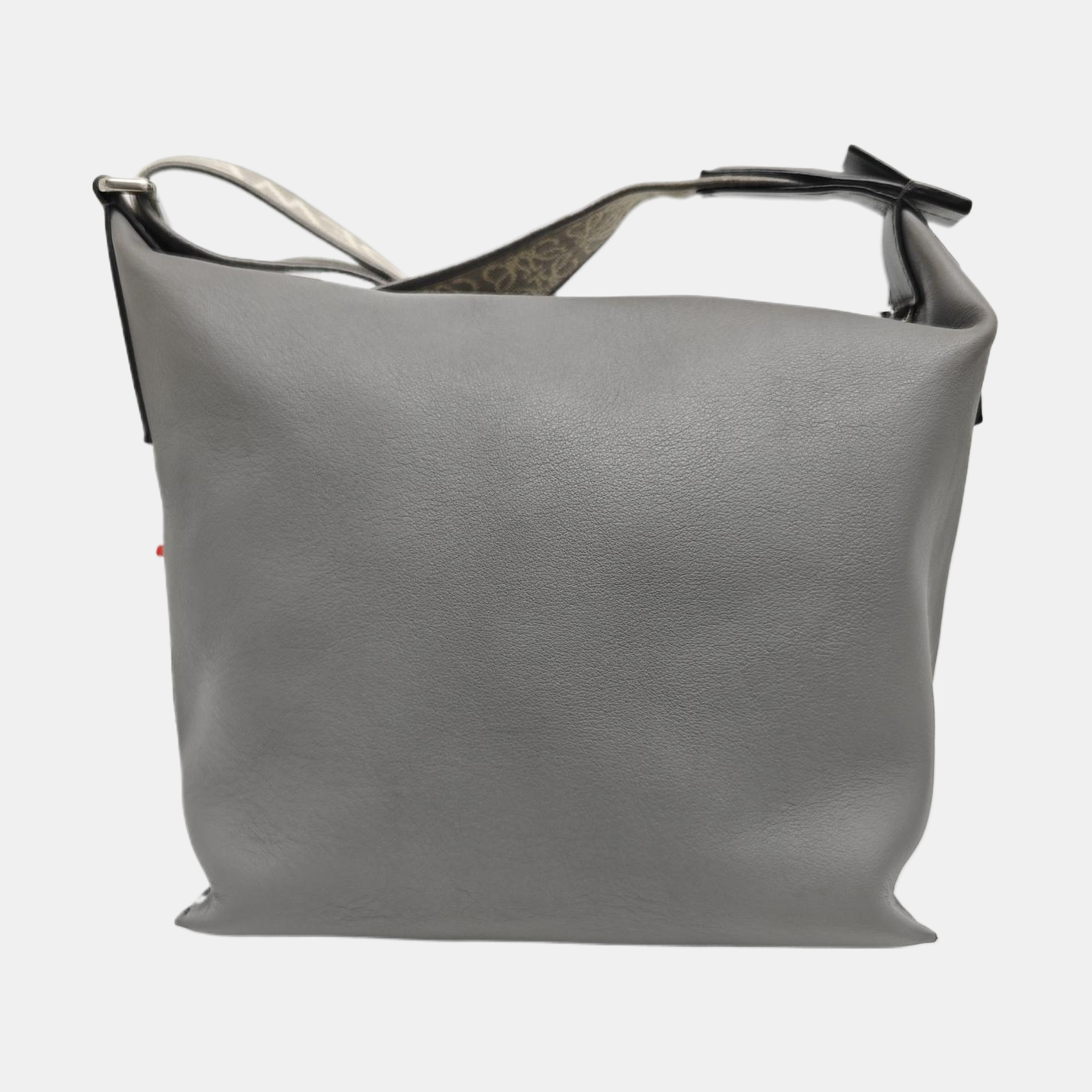 Calfskin Shoulder Bag Gray