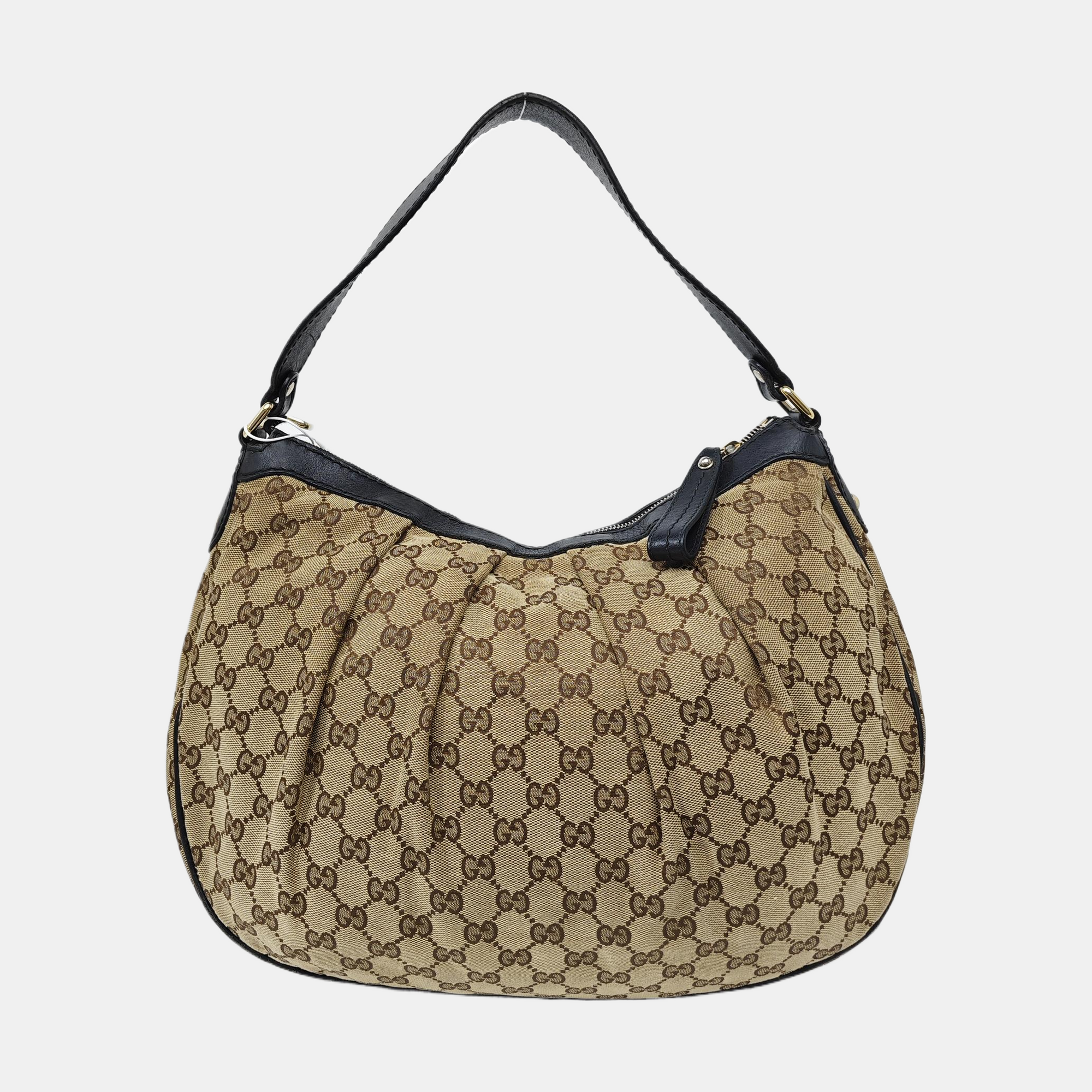 Monogram Canvas Top Handle Bag Brown